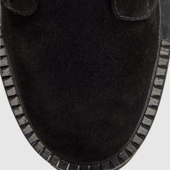 Aquatalia Alyssa Water Resistant Genuine Shearling Boot- Midnight Brown/Black - Picture 5 of 12